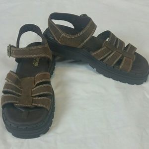 skechers leather sandals